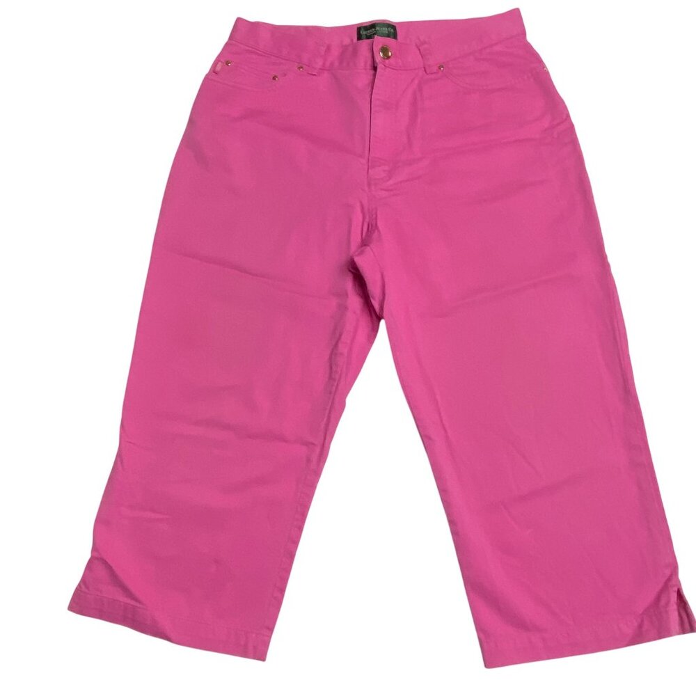 Lauren Ralph Lauren Jeans Pink Hi-Rise Cropped Length Pants 12P‎
